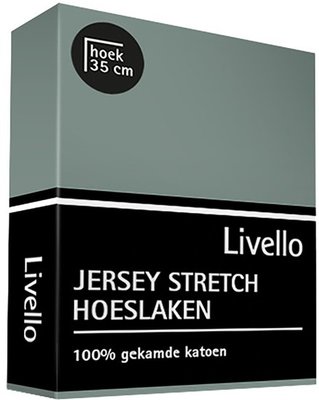 Livello Jersey Stretch Hoeslaken Vintage Green 19360