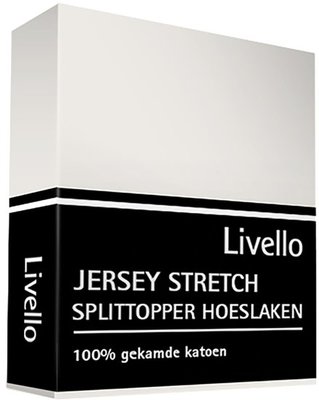 Livello Jersey Stretch Splittopper Hoeslaken Offwhite HLJ 155 SPLIT OFW | 11899