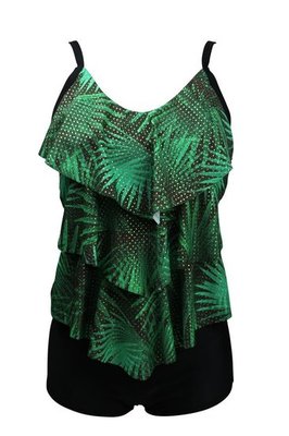 Mila Dames Tankini Green-Black 23A-31219H | 20672