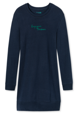 Schiesser Dames Nachthemd 804 Nachtblauw 167693 | 21167