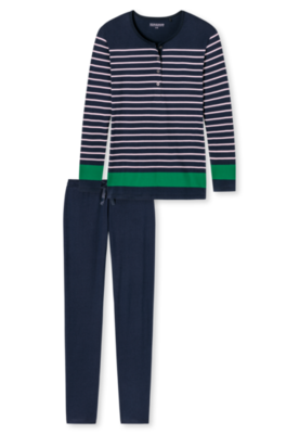Schiesser Dames Pyjama Nachtblauw 167696 | 21219