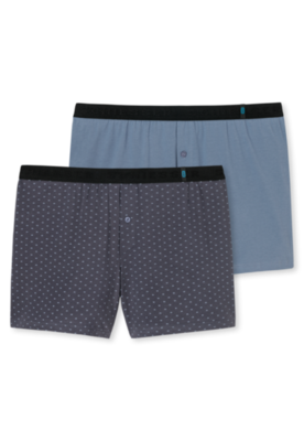 Schiesser Men 95/5 Shorts 2-Pack Antraciet 161149 | 18663