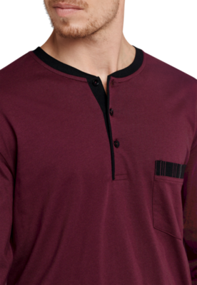 Schiesser Pyjama Lengtemaat Deep Red 168128 | 21232