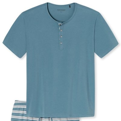 Schiesser Shortama BlauwGroen 161680 | 18873