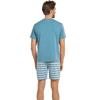 Schiesser Shortama BlauwGroen 161680 | 18873