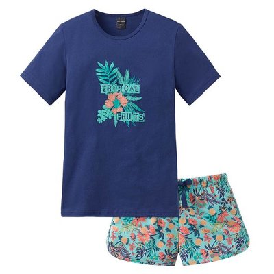 Schiesser Shortama Blauw 151451 | 15120