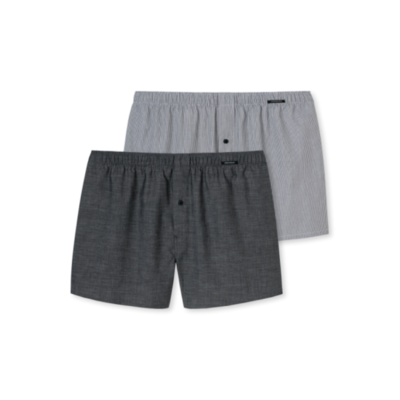Schiesser Shorts 2-Pack Antraciet 163896 | 19672