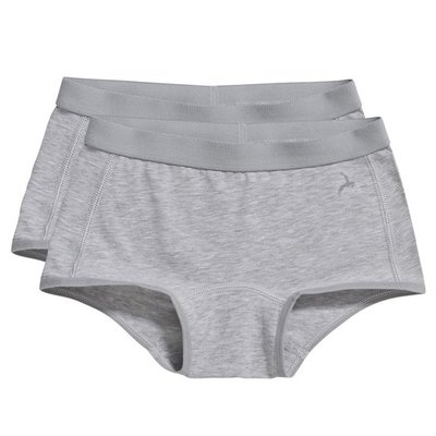 Ten Cate Girls Basic Short Light Grey Melee 30047 | 17515