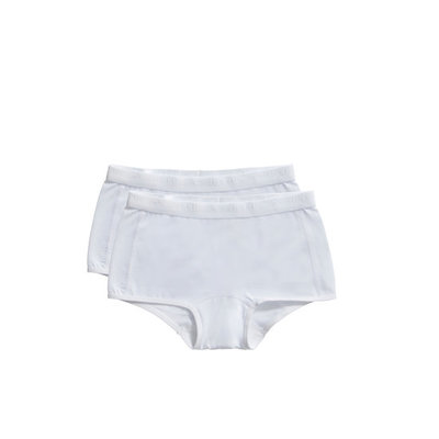 Ten Cate Girls Basic Shorts 2-Pack White 31120 | 20918