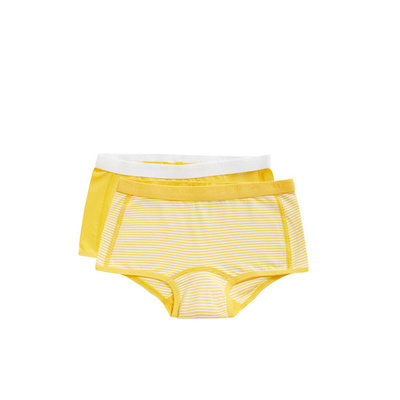 Ten Cate Girls Basic Shorts 2-Pack Yellow Stripe 31120 | 20921