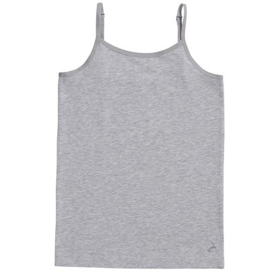 Ten Cate Girls Basic Spaghetti Shirt Light Grey Melee 30053 | 17533
