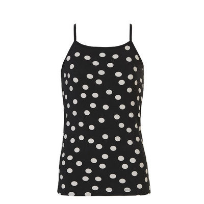 Ten Cate Girls Teens Spaghetti Shirt Black Dots 30973 | 21278