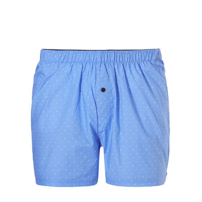 Ten Cate Men Woven Shorts Wyber Blue + Check Lines Black 30232 | 19122