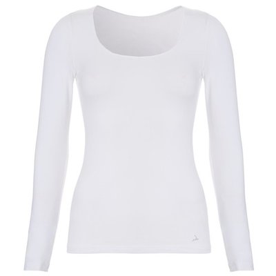 Ten Cate Women Basic Shirt Long Sleeves Wit 30200 | 17463