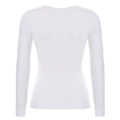 Ten Cate Women Basic Shirt Long Sleeves Wit 30200 | 17463