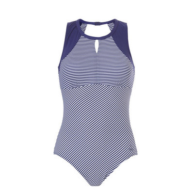 Tweka Chloorbestendig Badpak Pinstripe Navy 10435 1081 | 20292