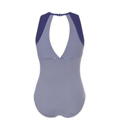 Tweka Chloorbestendig Badpak Pinstripe Navy 10435 1081 | 20292