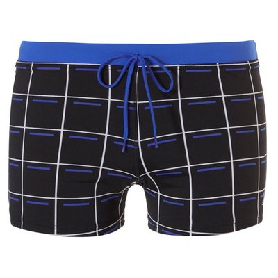 Tweka Chloorbestendig Shortslip Zwart/Kobalt 10230 876 | 18804
