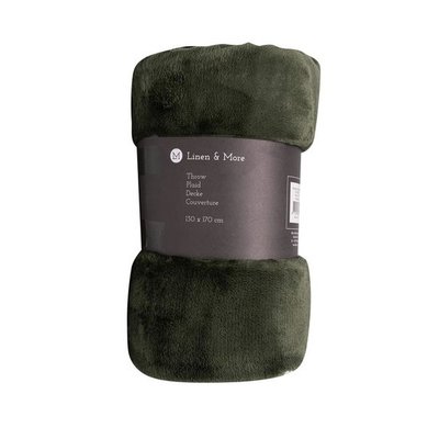 Linen&More Plaid Army Green 21708