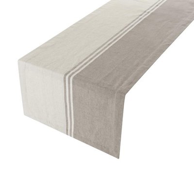 Linen&More Tafelloper Middle Stripes Grey 20607