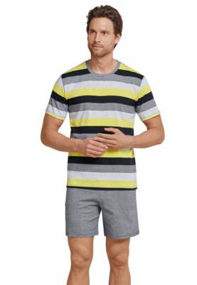 Schiesser Heren Shortama Multicolor 169684 | 22191