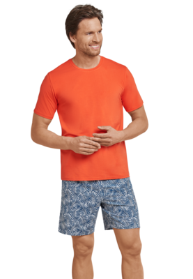 Schiesser Heren Shortama Chili Red 169688 | 22194