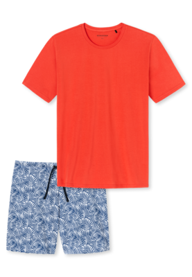 Schiesser Heren Shortama Chili Red 169688 | 22194