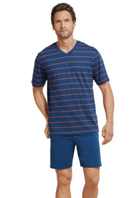 Schiesser Heren Shortama Dark Blue 159621 | 22193
