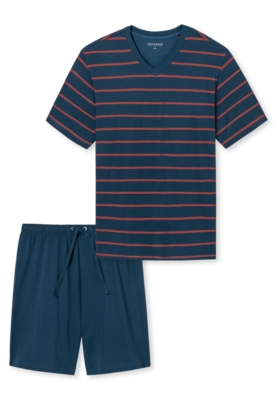 Schiesser Heren Shortama Dark Blue 159621 | 22193