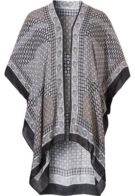 Pastunette Dames Poncho Black 66201-185-2 | 22146