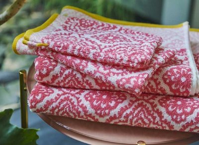 Pip Studio Badgoed Jacquard Check Dark Pink 22306