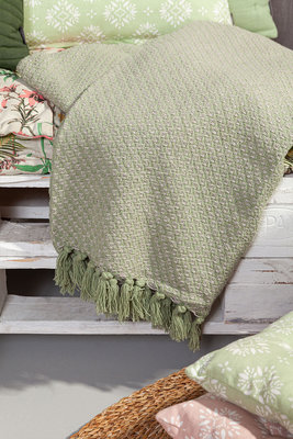 Linen&More Plaid Double Check Light Green 22342