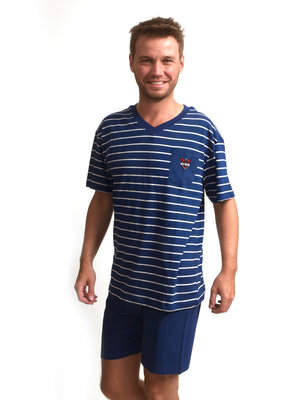 Outfitter Heren Shortama Blauw / Wit 412813 | 22408