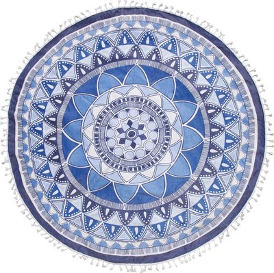 Seahorse Beach Roundie Mandala Blue 21833