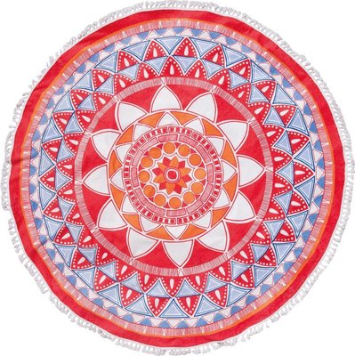 Seahorse Beach Roundie Mandala Red 21834