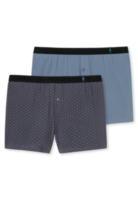 Schiesser 95/5 Shorts 2-Pack Antraciet 161149 | 18663