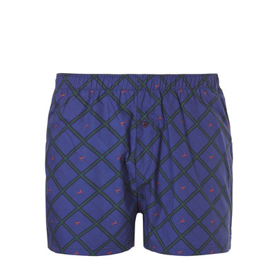 Ten Cate Men Woven Shorts Diamond Navy + Check Navy 30232 | 19124
