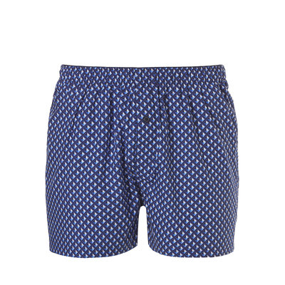 Ten Cate Men Woven Shorts Diamond Blue + Check Green 30232 | 19123
