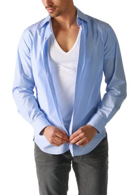 Mey Shirt V-Neck Dry Cotton Functional Wit 46038 | 14717