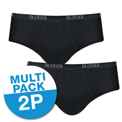 Sloggi Basic Midi 2-Pack Zwart 10020412 | 10357