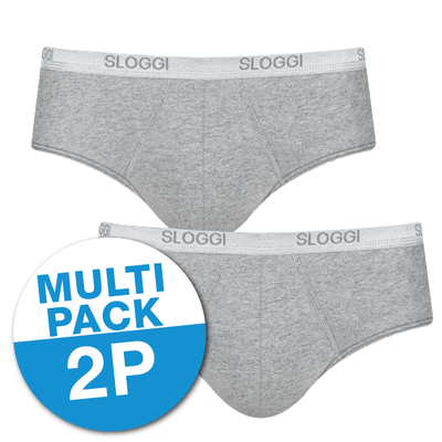 Sloggi Basic Midi 2-Pack Grijs 10020412 | 15736