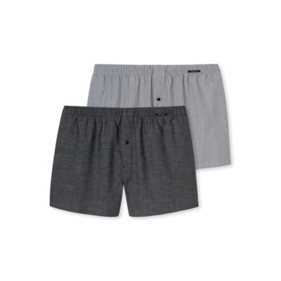 Schiesser Shorts 2-Pack Antraciet 163896 | 19672