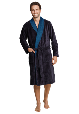 Schiesser Badjas Dark Blue 159145 | 20055