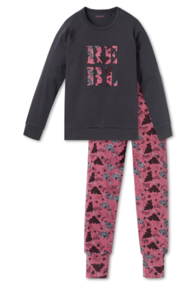 Schiesser Pyjama 203 Antraciet 163235 | 20058