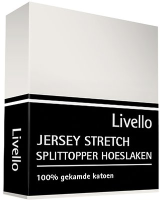 Livello Jersey Stretch Splittopper Hoeslaken Offwhite HLJ 155 SPLIT OFW | 11899