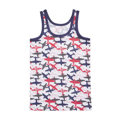 Ten Cate Boys 2-Pack Singlet Blauw/Rood 30827 | 19945