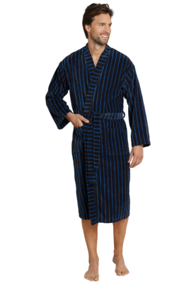 Schiesser Heren Badjas Donkerblauw 142106-803 | 20369