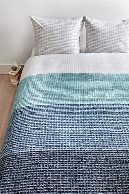 Ariadne At Home Dekbedovertrek Waffle Blue 20641