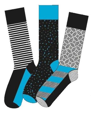 Apollo Heren Sokken Blauw / Grijs 20408