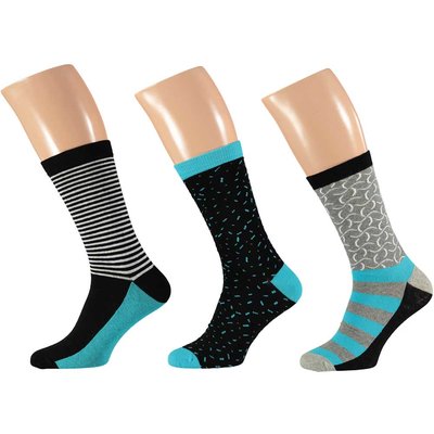 Apollo Heren Sokken Blauw / Grijs 20408